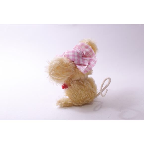 Cute Mouse, Small Plush, Christmas, Decor, Vintage, Soft Toy, ~ 250809-WH 439 - Picture 2 of 3
